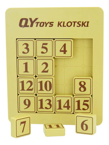 Rompecabezas Number Sliding Klotski 4x4 Magnético Qiyi