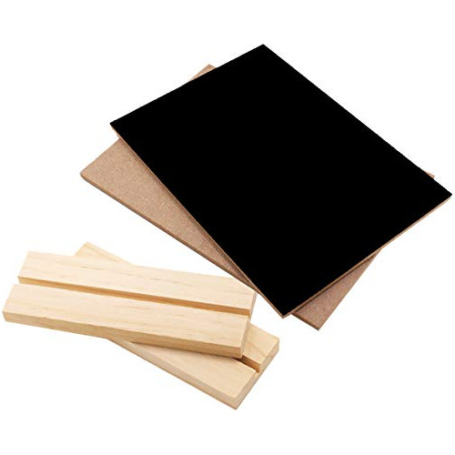 Pizarra De Tiza De Mesa De Madera Soporte, Mini Pizarra...