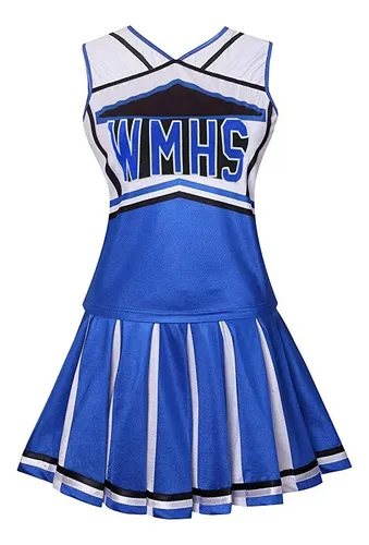 Disfraz De Animadora De Glee Baseb Para Colegiala Cheer Musi