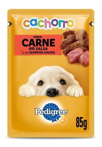 Sachet Pedigree Cachorro Carne 85gr - Pack 12un. Ml