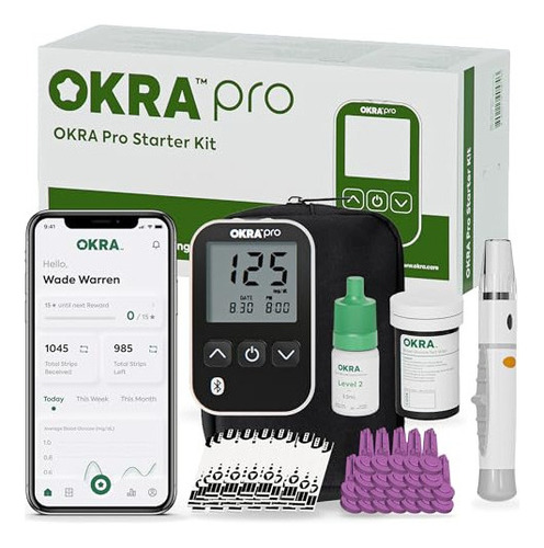 Medidor De Glucosa Kit De Monitor De Glucosa Okra Pro - Se S