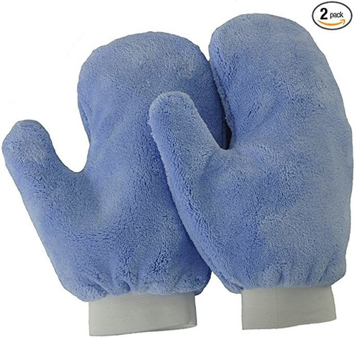 Eurow Microfibra Terry Weave Mitt Con El Pulgar (2-pack)