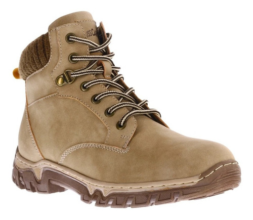 Bota Alpes Acordonada Con Puño De Tela  - Region Sur Store