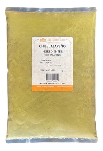 Chile Jalapeño Molido Puro En Polvo 500 G Granel