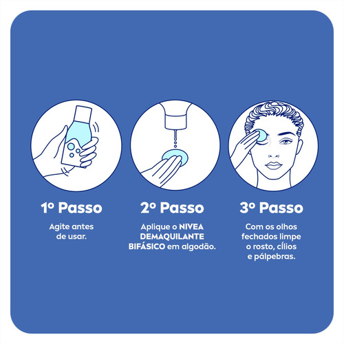 Imagem 9 de 10 de Demaquilante Bifásico Facial Nivea 125ml