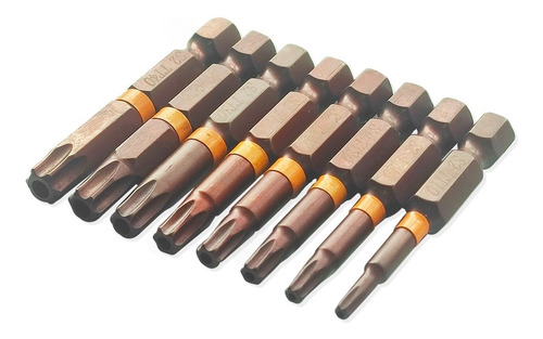 Imagen 2 de 4 de Puntas Destornillador Magneticas 50mm Torx 8pcs