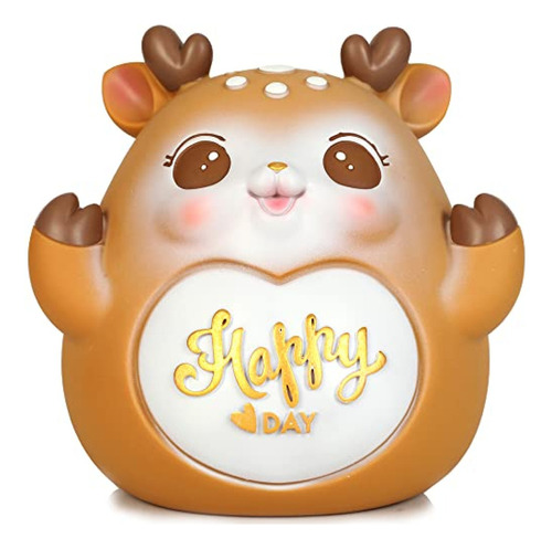 Alcancias  Hello Deer Piggy Bank, H&w Lovely Deer Coin Bank