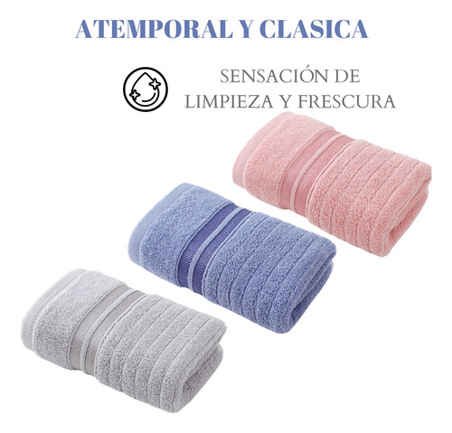 Pack 6 Toallas De Mano Cocina Baño Algodon 35x75cm