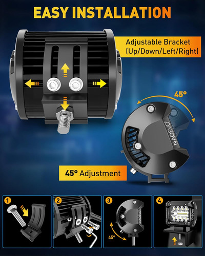 Luces Led De 4 Pulgadas, Luces Led Antiniebla/conducción/tod