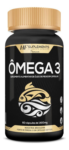 Omega 3 Oleo De Peixe Premium 60caps Hf Suplements