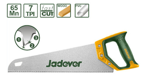 Serrucho Carpintero 24 Pulgadas Jadever Jdhw1124