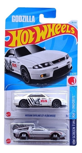 Hot Wheels Nissan Godzilla/delorean Edición Limitada