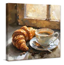 Comprar Cuadro Decorativo Panaderia  Cafeteria Croissant Decogaleria