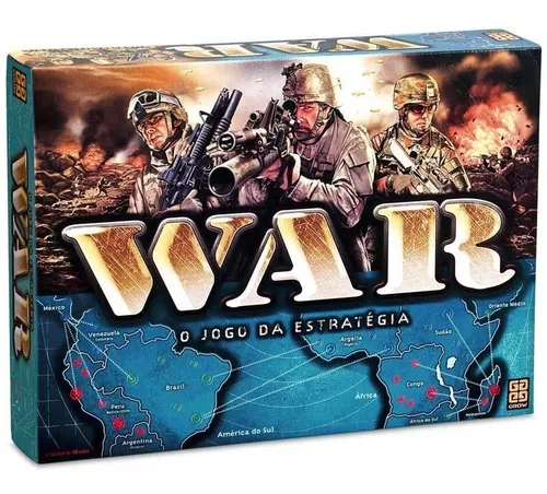 Jogo De Tabuleiro War - Jogo Da Estrategia Original Grow