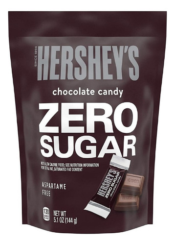 Hersheys zero sugar chocolates 144g