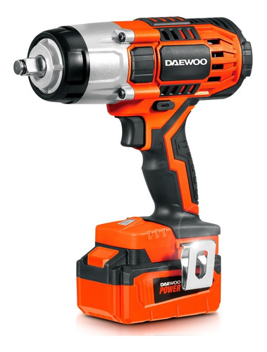 Imagen 2 de 7 de Llave De Impacto Daewoo Inalámbrica 18v Tubos Maletin 450mn