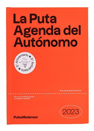 Libro Agenda Anual Semanal 2023 La Puta Agenda Del Auton ...
