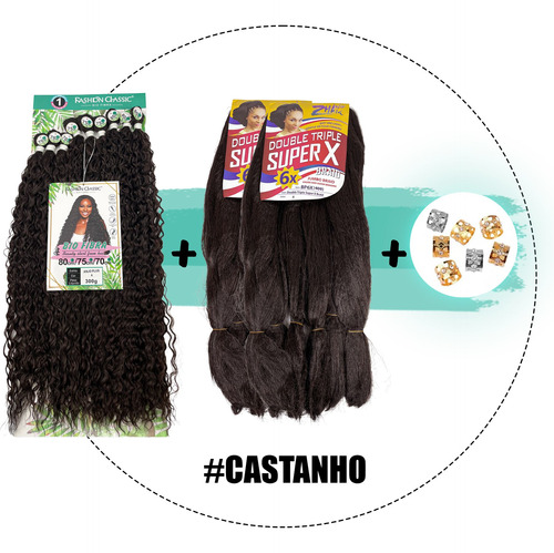 Kit Gypsy Braid Cabelo Cacheado Bio Fibra Anjo Plus E Jumbão