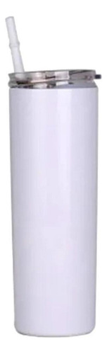 Vaso Botella Tumbler Termo Blanco Sublimación 20oz Mug Acero