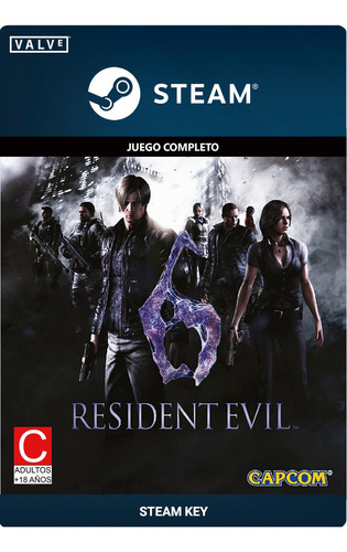 Pc - Steam - Resident Evil 6 - Codigo Original N