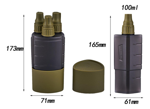 Botellas De Condimentos Para Acampar, Botella De Especias,