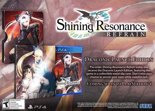 Shining Resonance Refrain Draconic Launch Edition Ps4 Nuevo