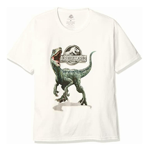 Jurassic World Boys' Big 2 Blue Raptor Short Sleeve T-shirt,