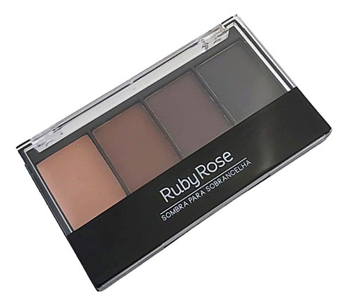 Ruby Rose Paleta De Sombras Multicores 4 Cores Acetinado Paleta De Cores