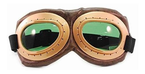 Disfraz De Aviator Steampunk Goggles Green Green