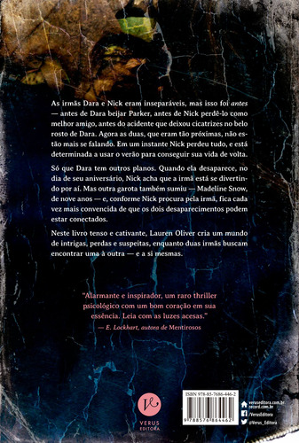 Desaparecidas, de Oliver, Lauren. Editorial Verus Editora Ltda., capa mole em português, 2015