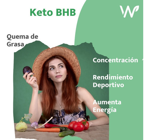 Nw Keto Bhb 60 Caps Cetonas Cetosis Rendimiento Dietas Keto Sabor Sin Sabor