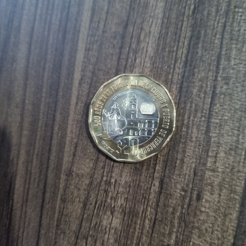 Moneda 20 Pesos Conmemorativa Fundación Veracruz