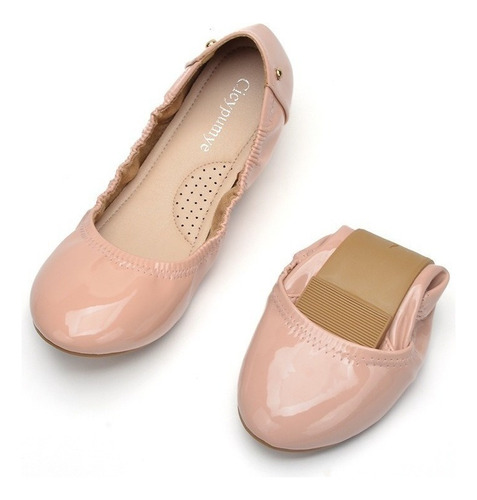 Zapatilla Flat Zapatos Mujer Comodos Cuero Sintetico Cas [u]
