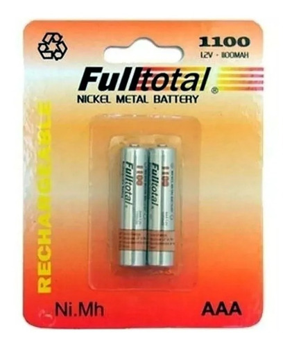 Imagen 3 de 4 de Kit Cargador Pilas Recargables P804+2 Aaa 1100 Full Total