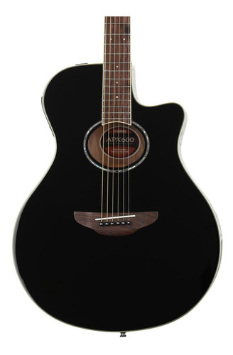 Guitarra Electroacústica Yamaha Apx600 Acero - Negra Color Negro