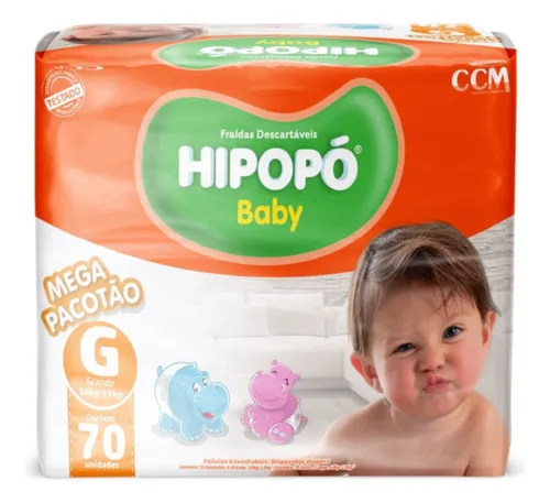 comprar Fraldas Descartável Hipopo Bebê Atacado Barata P M G Xg, Xxg Tamanho G