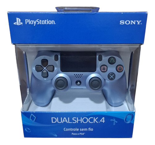 Controle Original Dualshock 4 Ps4 Titanium Blue Azul