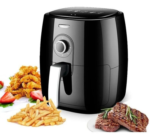 Imagen 5 de 8 de Freidora de aire Air Fryer BW-1012 de 5L color negro 220V