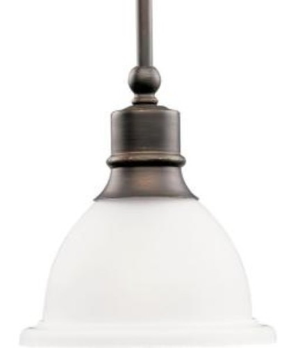 Mini Lámpara Colgante De 1 Luz Color Bronce Vintage, Por