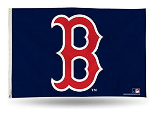 Mlb Rojo Sox  B Logo 3 X 5 Foot Bandera Banner