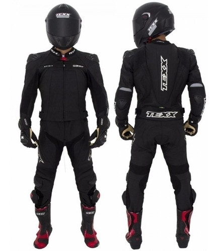 Macacao Moto Texx Spirit 2 Pecas Couro Bovino