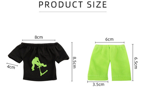 Mini Monopatín De Juguete Con Patinete Y Ropa For Los Dedos