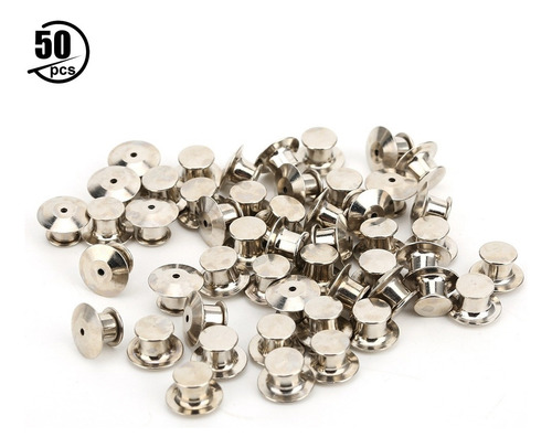 Broche Pin Backs 50pcs Bolsa Cierre Cierre Plano Sombrero No
