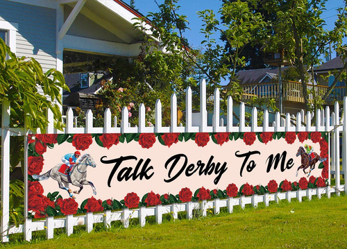 Talk Derby To Me Outdoor Banner Churchill Downs Kentucky