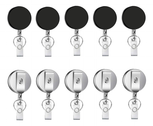 Soporte De Carrete Retráctil Insignias Llavero Y Clip ...