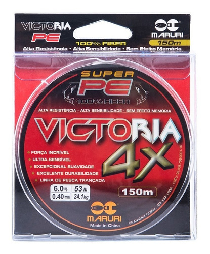 Linha Multifilamento Maruri Victoria 4x 0,20mm 25lb 150m