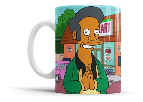 Taza Los Simpsons Apu Gracias Vuelva Pronto