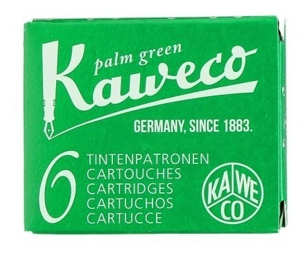 Cartuchos Tinta Verde Kaweco X6 Cortos Tipo Europeo Lapicera