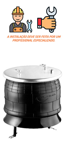 Mola Pneumatica Eixo Onibus Scania 4x2 K124 Dianteiro