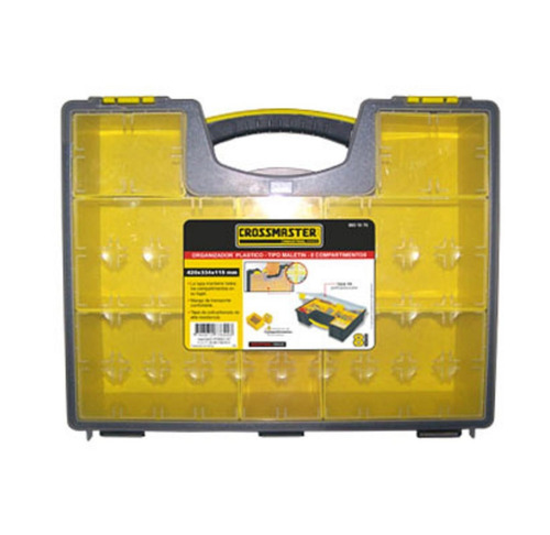 Organizador Plastico Tipo Maletin  Crossmaster 8 Compar.